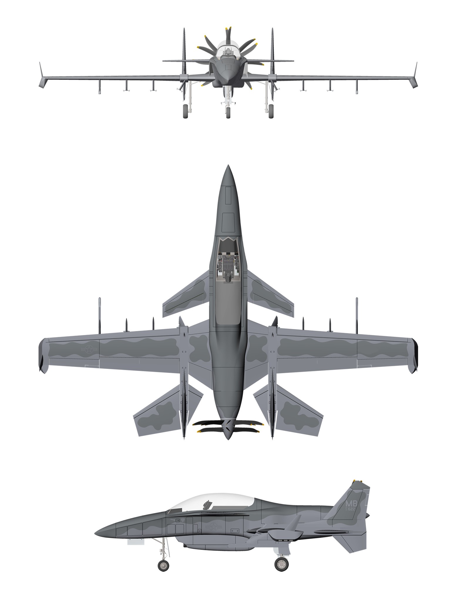 SM-27S Machete USAF general arrangement