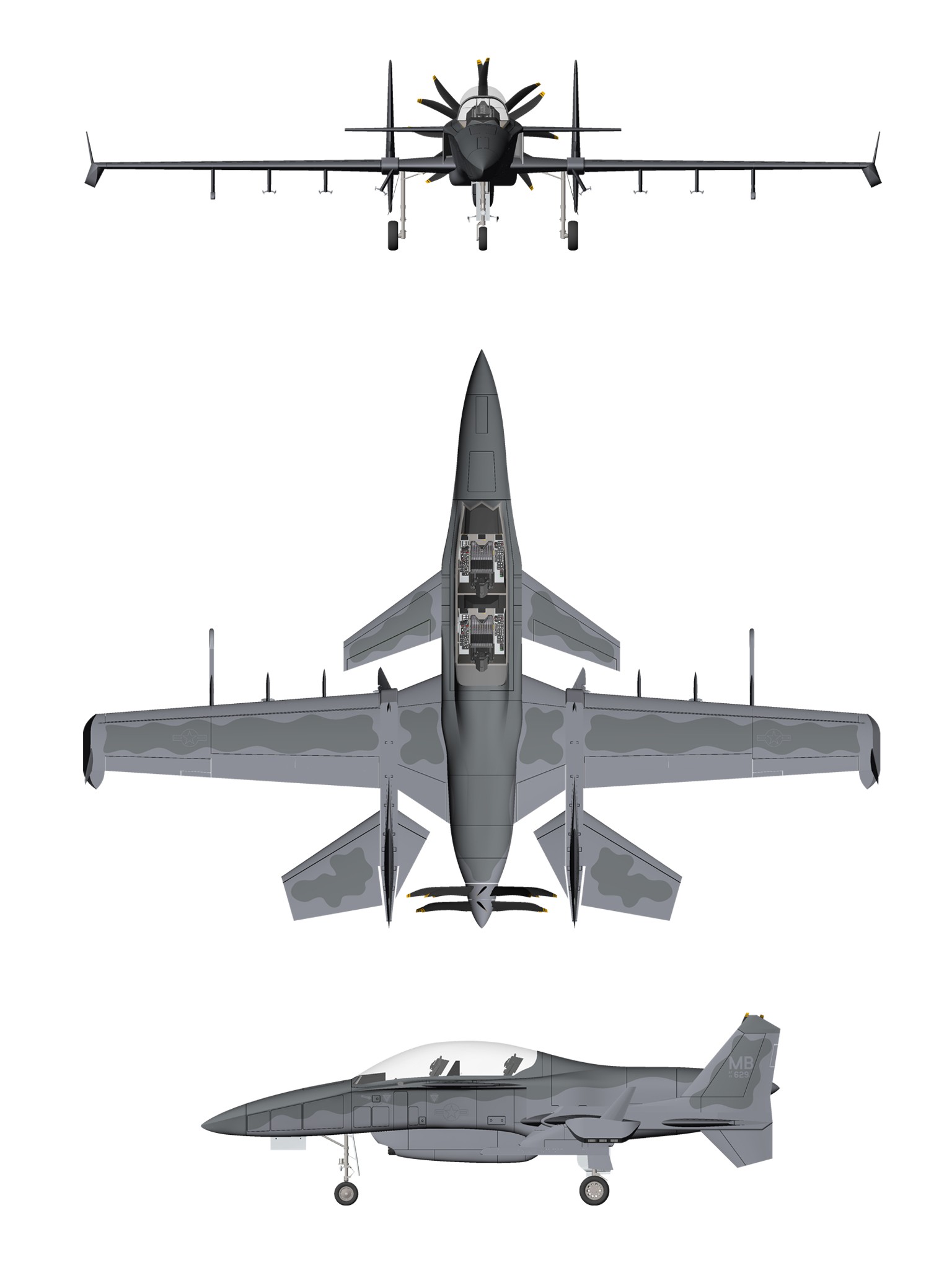 SM-27T Machete USAF general arrangement