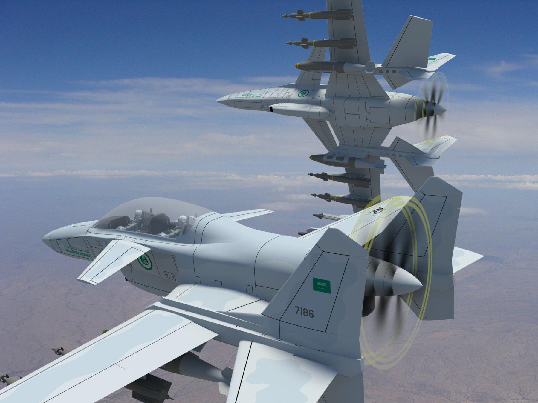 SM-27T Machete RSAF formation