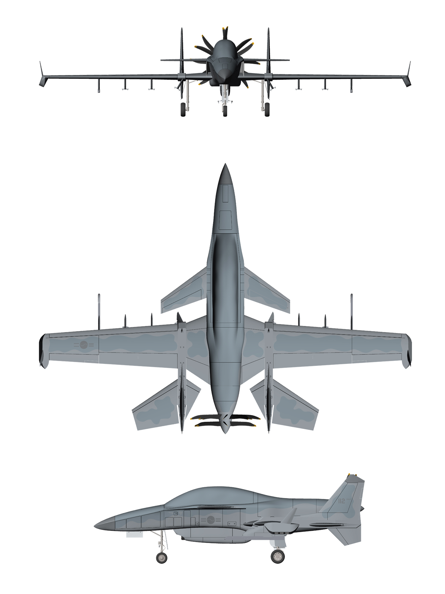 SM-27U Machete UAS general arrangement