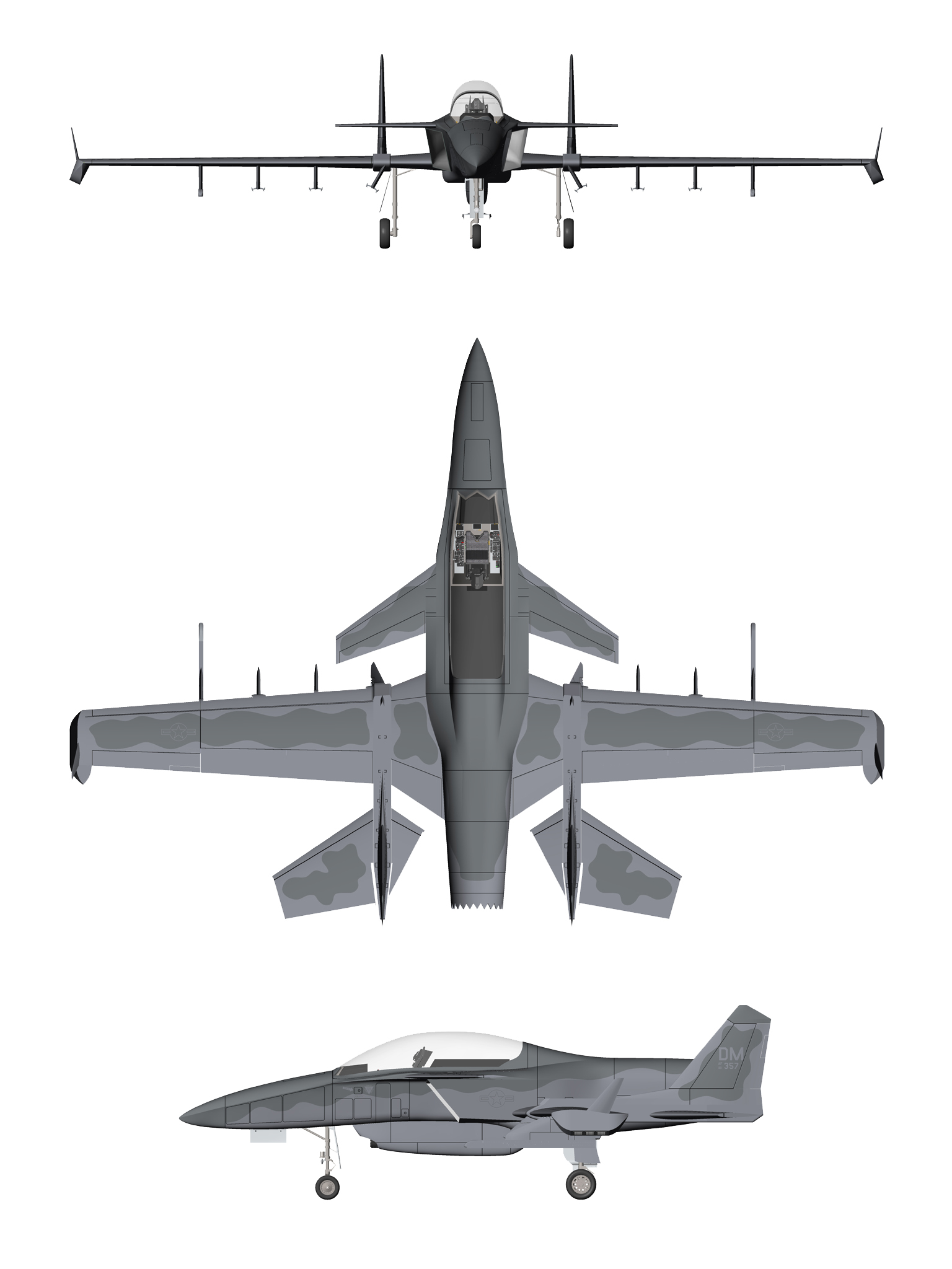 SM-28S Machete USAF general arrangement