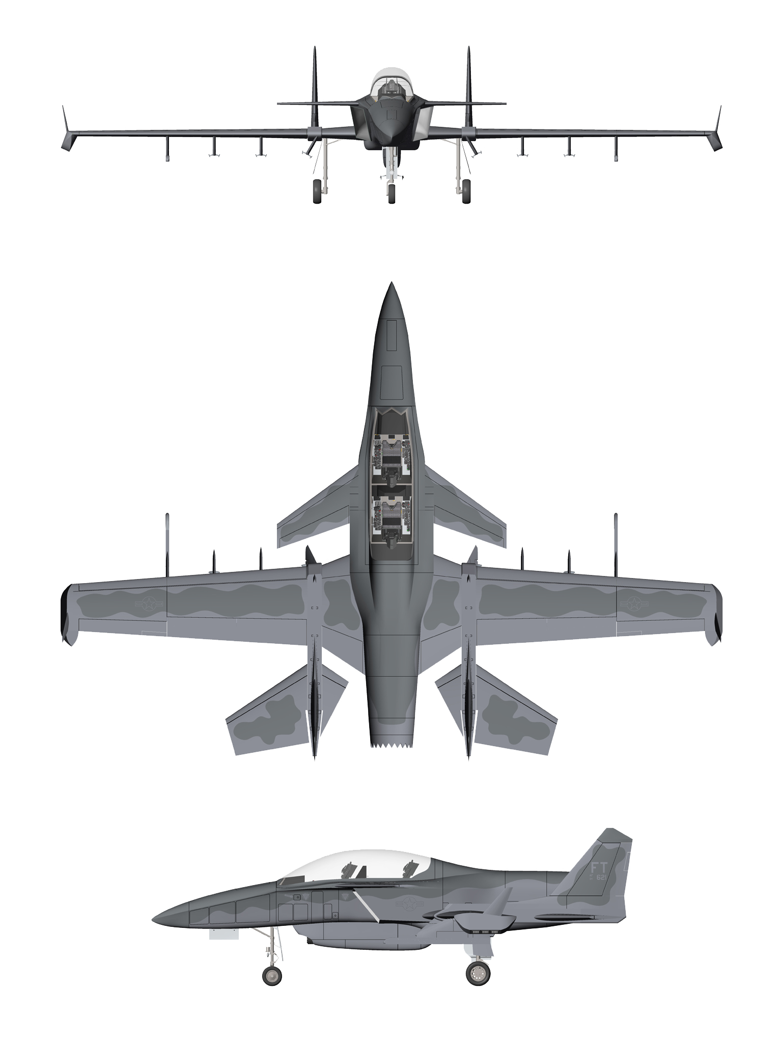 SM-28T Machete USAF general arrangement