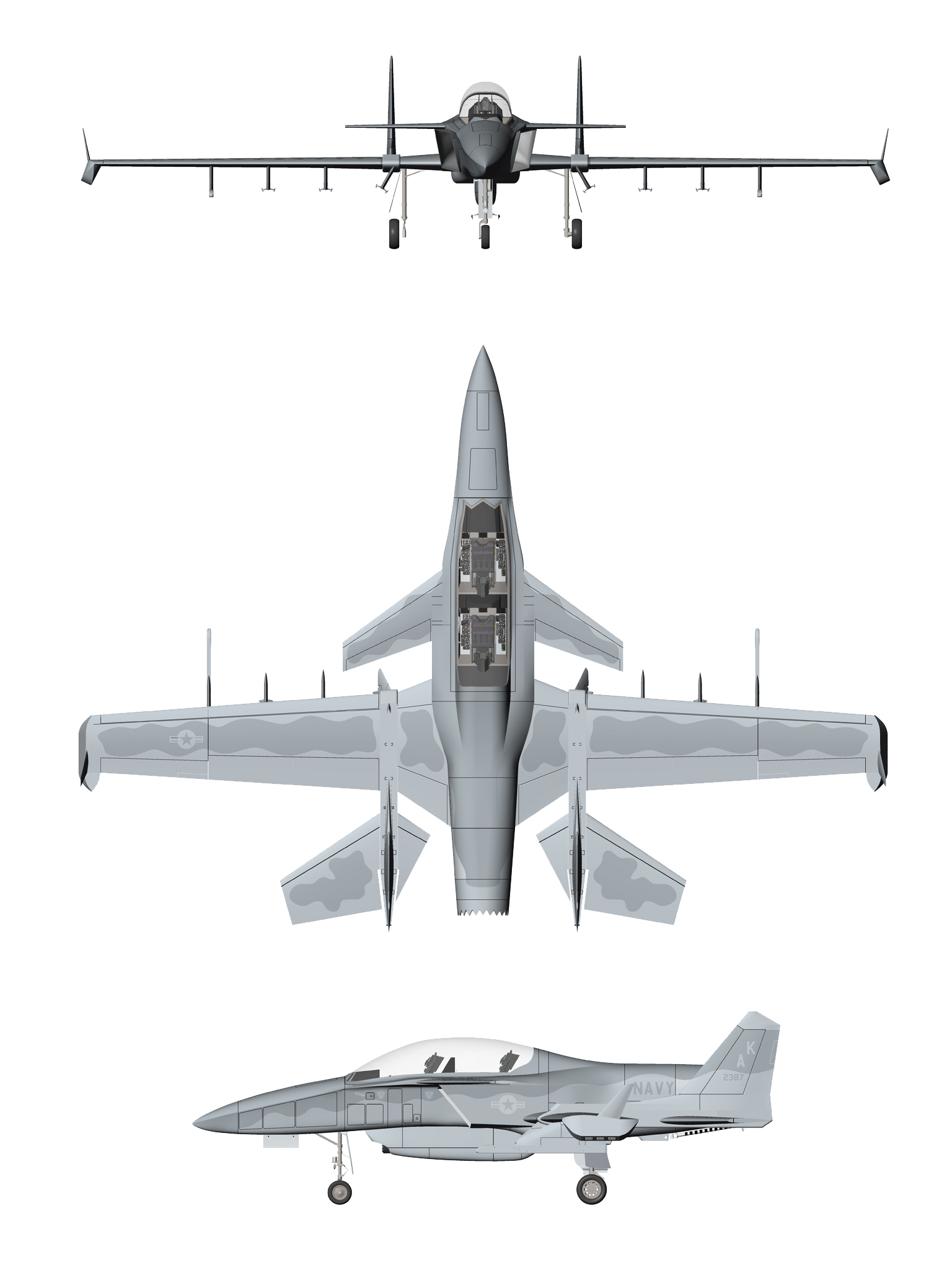 SM-28T Machete USN general arrangement