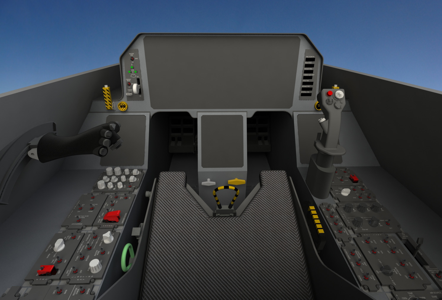 SM-47 Super Machete forward cockpit