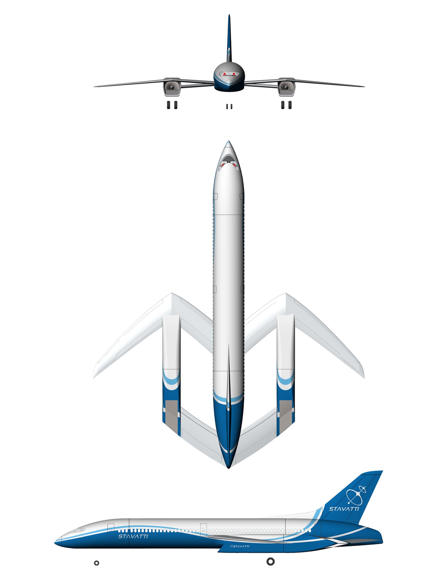 SM-920 Airliner dorsal general arrangement