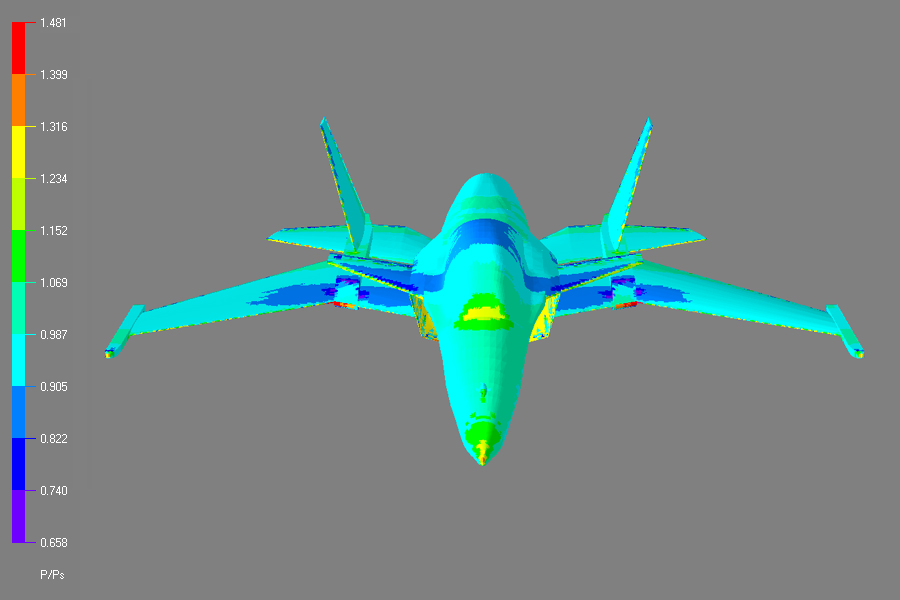 SM-47S tip rails 0.70 Mach sea-level CFD 032