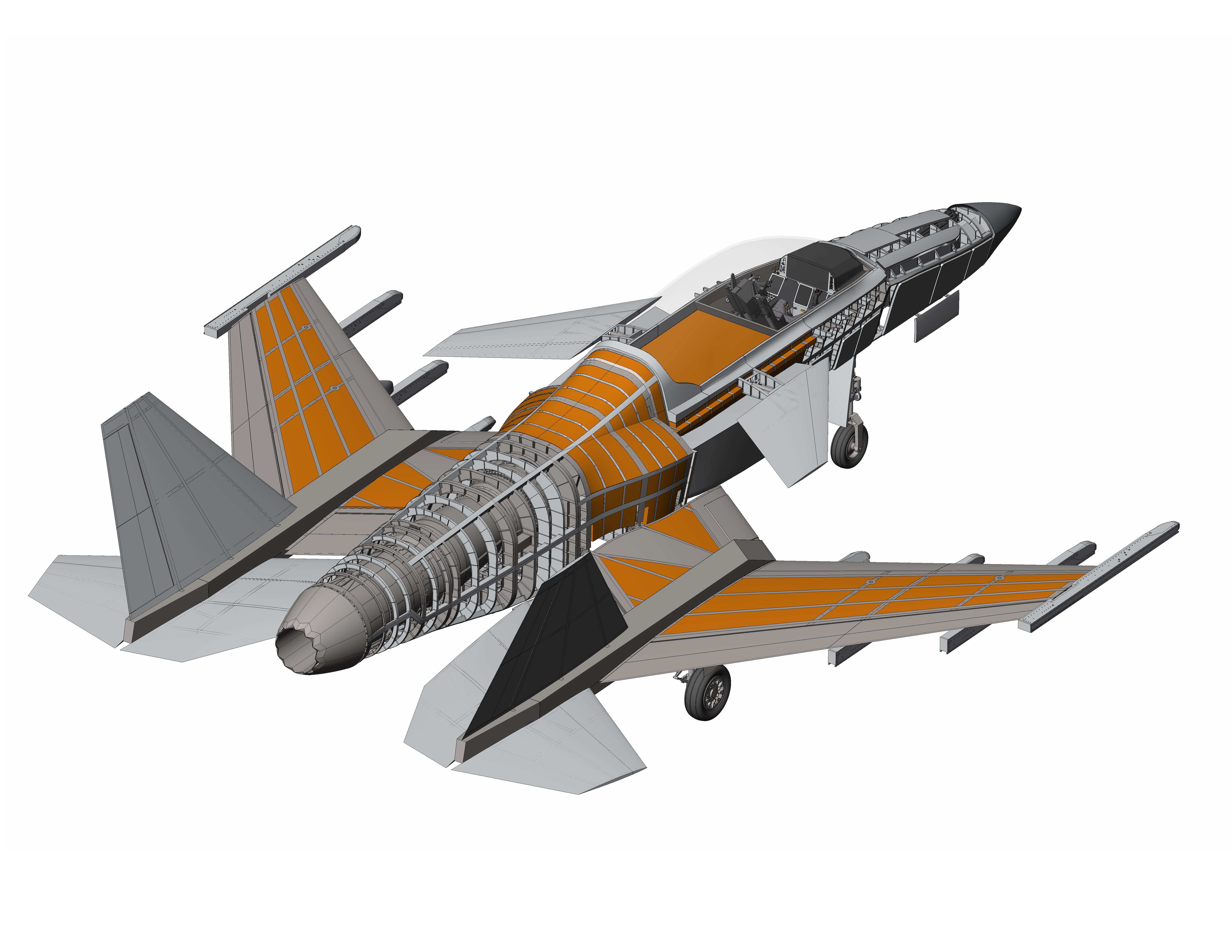 SM-47S Super Machete gear down internal arrangement 143