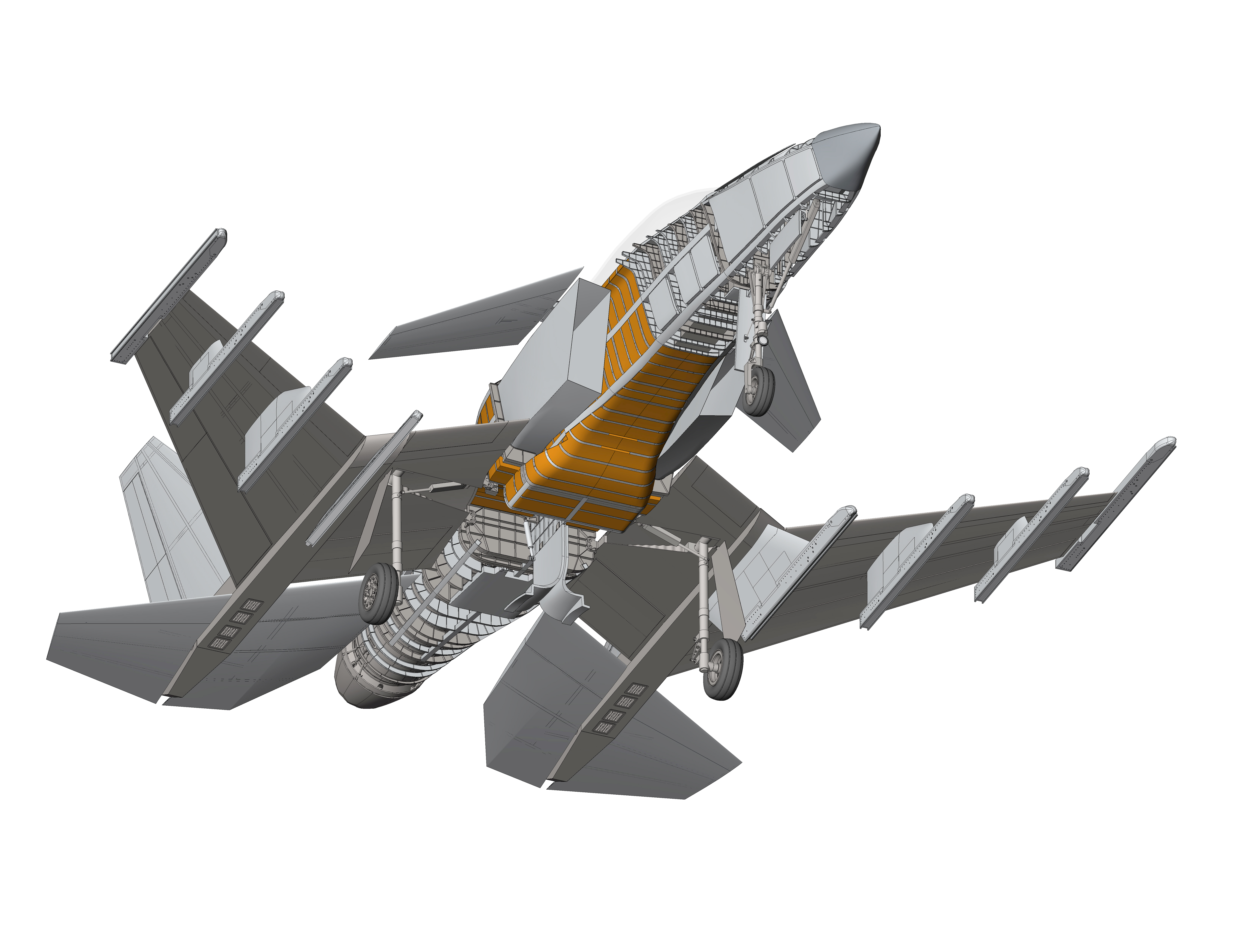 SM-47T Super Machete gear down internal arrangement 112